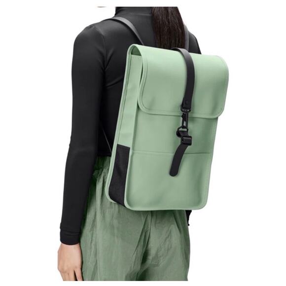 Rains Handbags - New RAINS mini backpack W3 Sage green haze